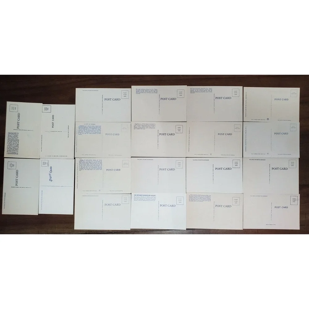 LOT 20 Vintage Linen Postcards - South Carolina‎ - Unused Unposted